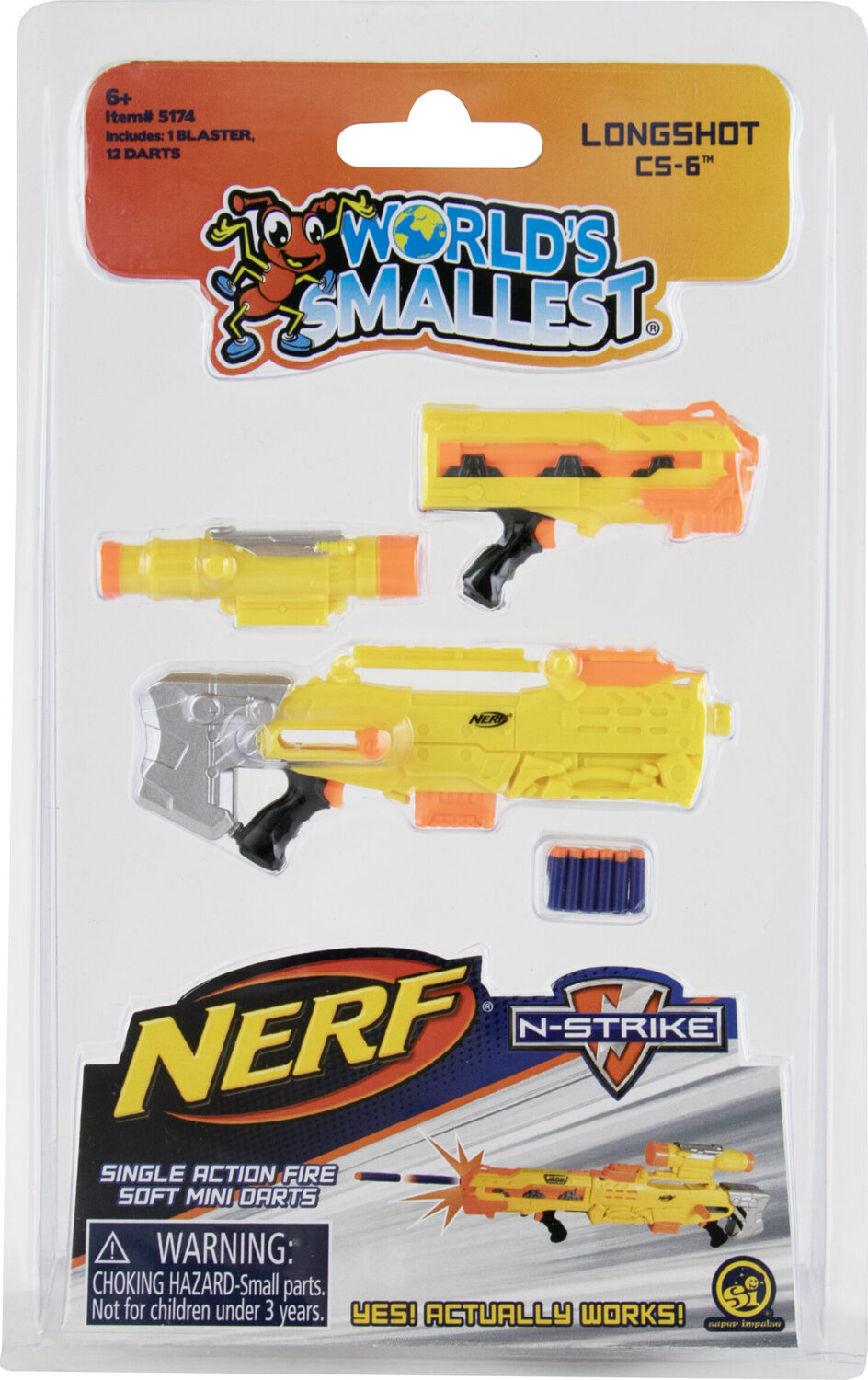 World's Smallest Nerf Blasters (3 assorted styles)