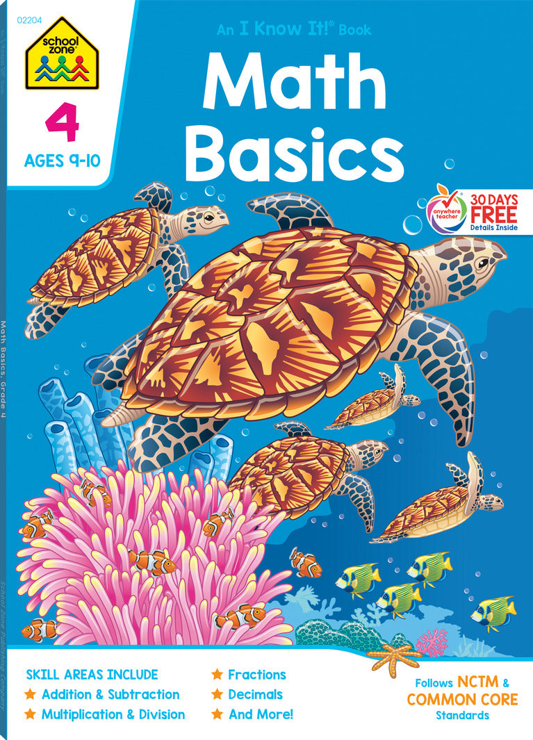 Math Basics Grade 4 Workbook