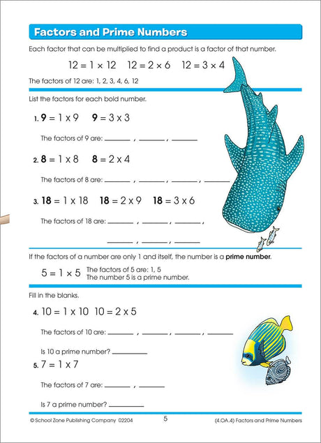 Math Basics Grade 4 Workbook