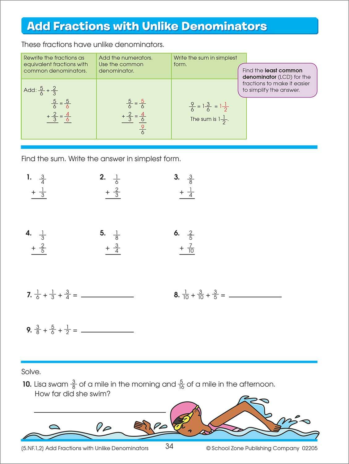 Math Basics Grade 5 Workbook