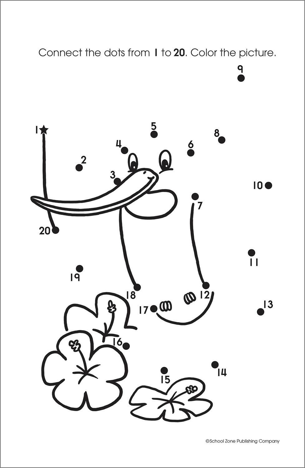 My First Dot-To-Dots Grades P-K Workbook