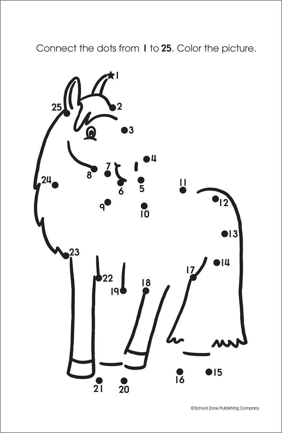 My First Dot-To-Dots Grades P-K Workbook