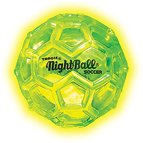 Tangle NightBall Glow in the Dark Light Up LED Mini Ball - 3 Pack (Blue, Green, Yellow)