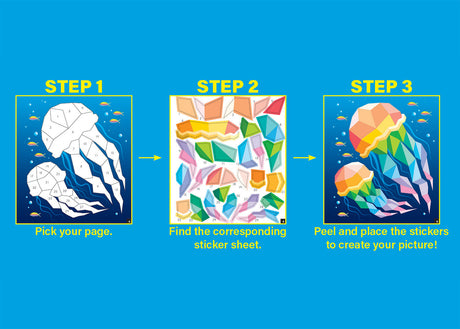 Ocean Life Modern Mosaics Stick to the Numbers