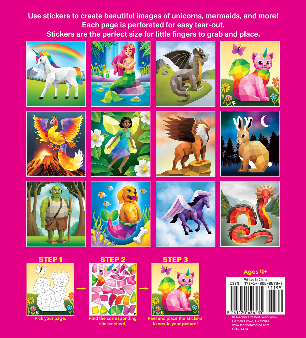 Magical Creatures Modern Mosaics Stick to the Numbers