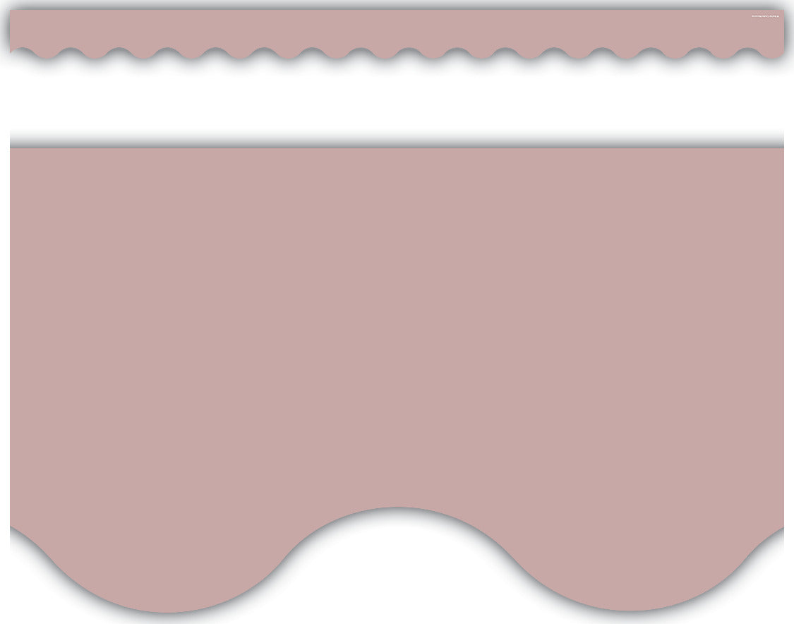 Light Mauve Scalloped Border Trim