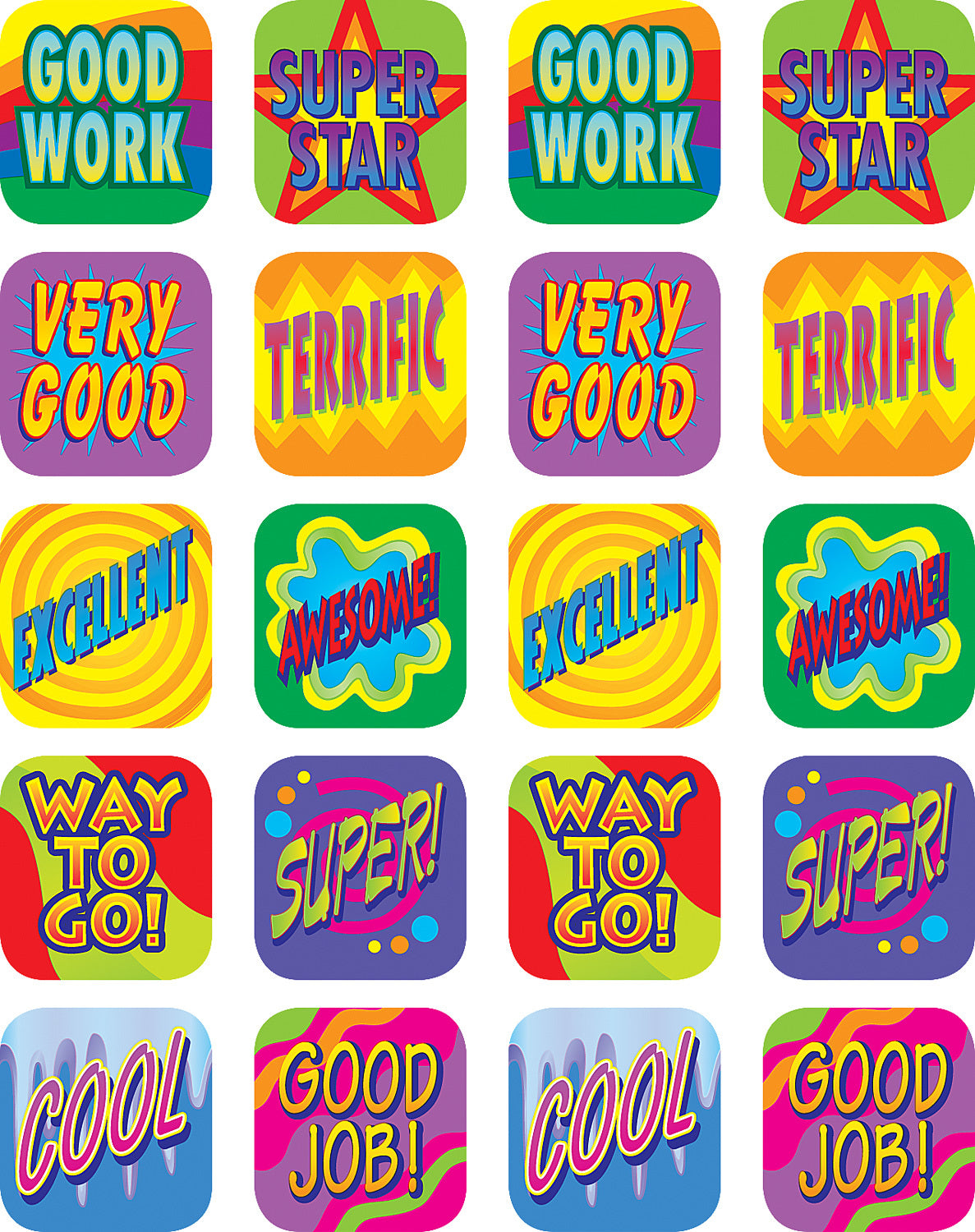 Good Work Stickers