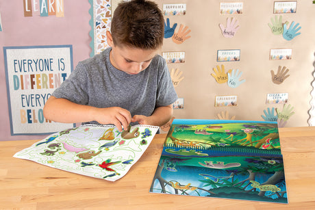 Animal Habitats Reusable Sticker Pad