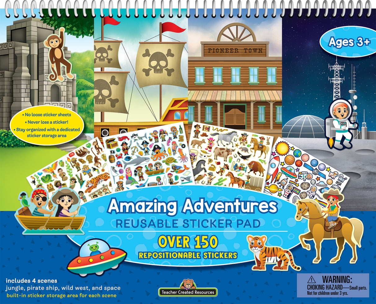 Amazing Adventures Reusable Sticker Pad