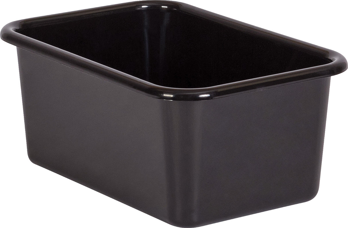 Black Small Plastic Storage Bin