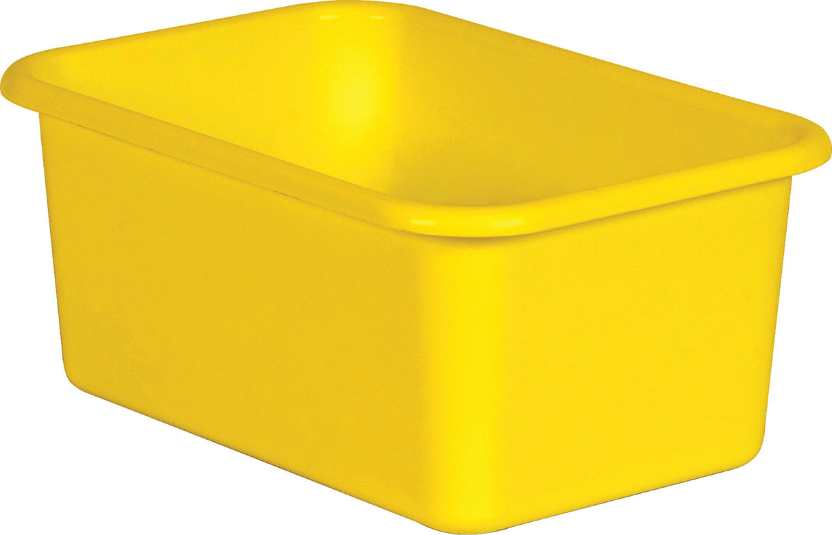 Yellow Small Plastic Storage Bin