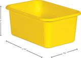 Yellow Small Plastic Storage Bin