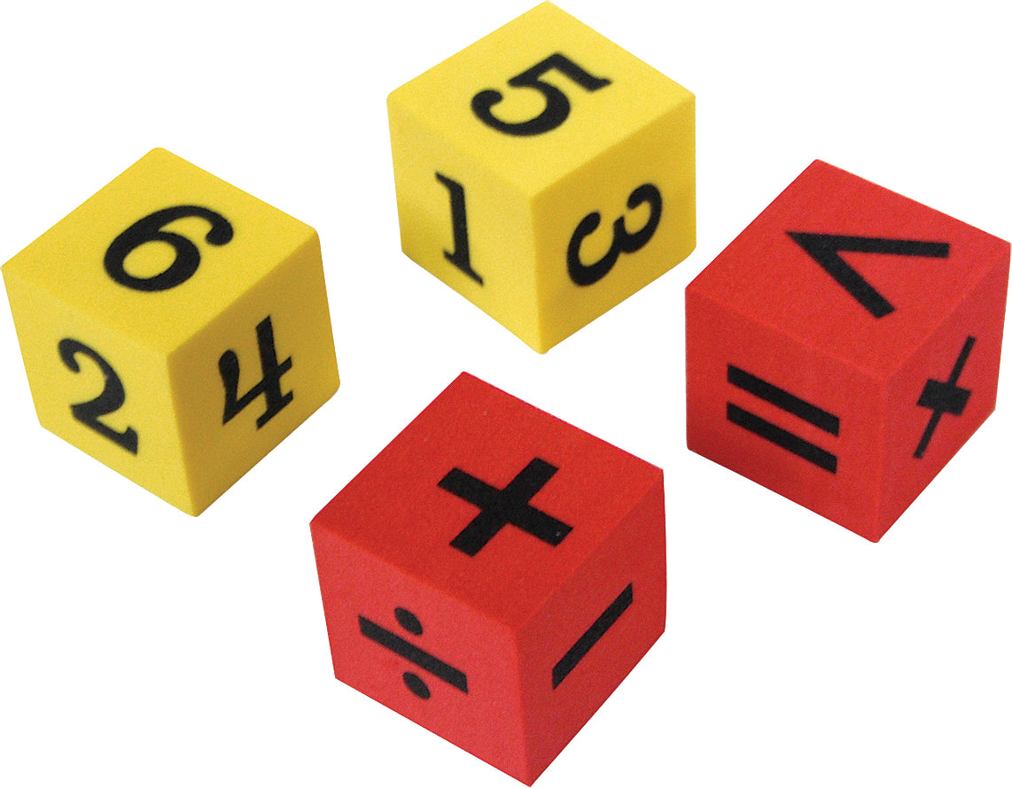 Foam Numbers & Operations Dice