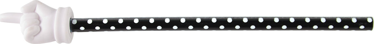 Black Polka Dots Hand Pointer