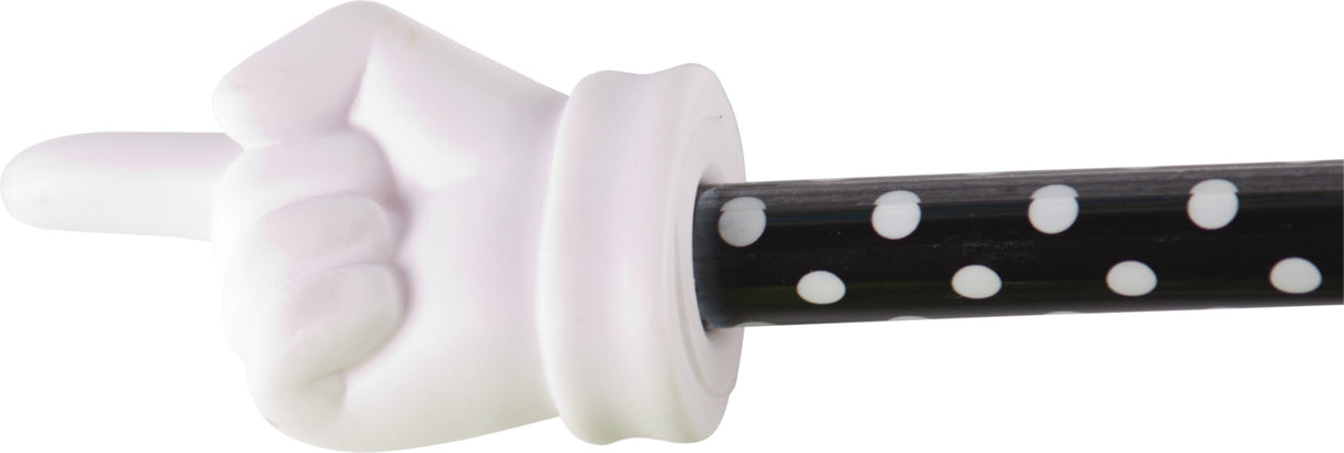 Black Polka Dots Hand Pointer
