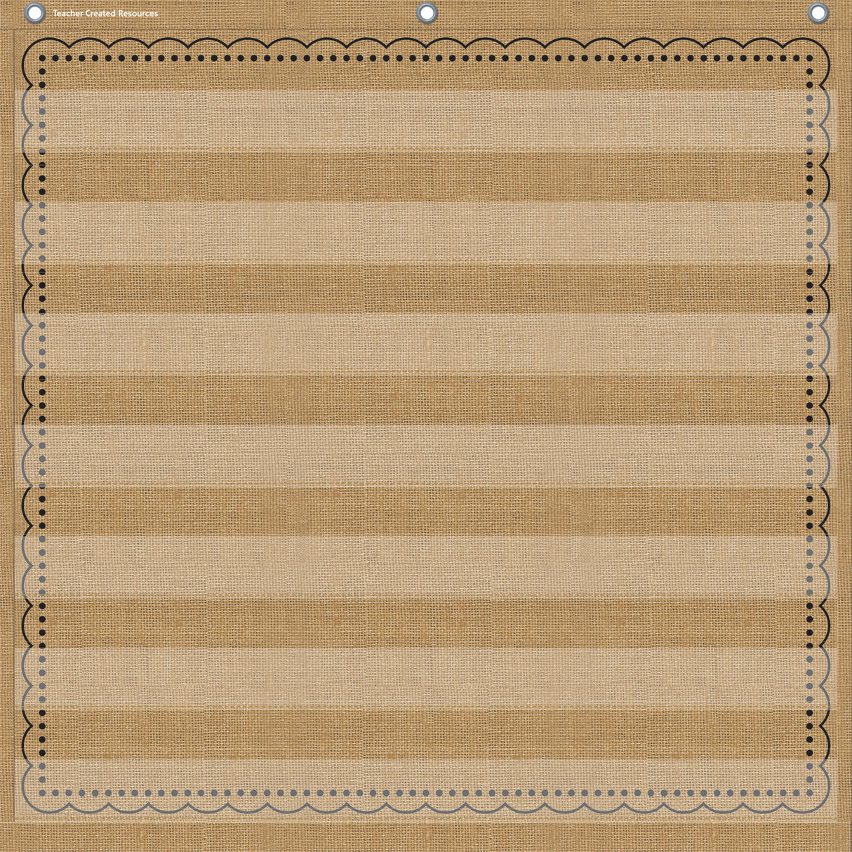 Burlap 7 Pocket Chart (28" x 28")