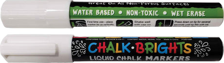 Chalk Brights White Liquid Chalk Markers - 2 Count