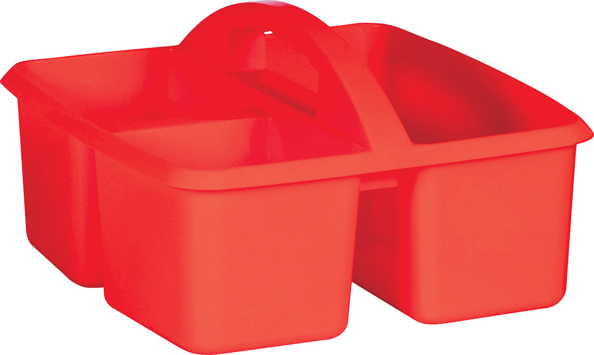 Red Plastic Storage Caddy