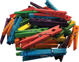 Stem Basics: Multicolor Clothespins - 50 Count