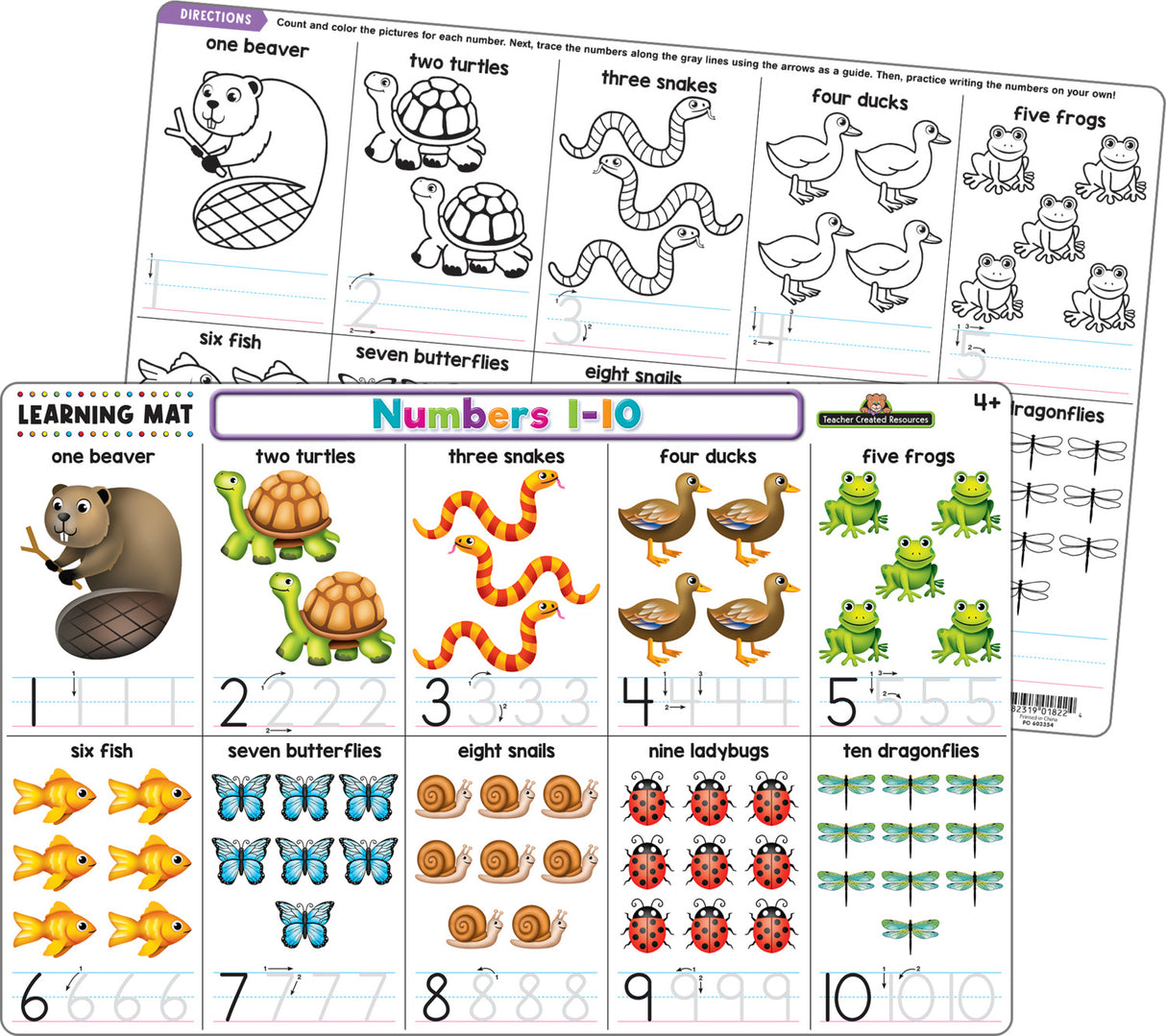 Numbers 1–10 Learning Mat