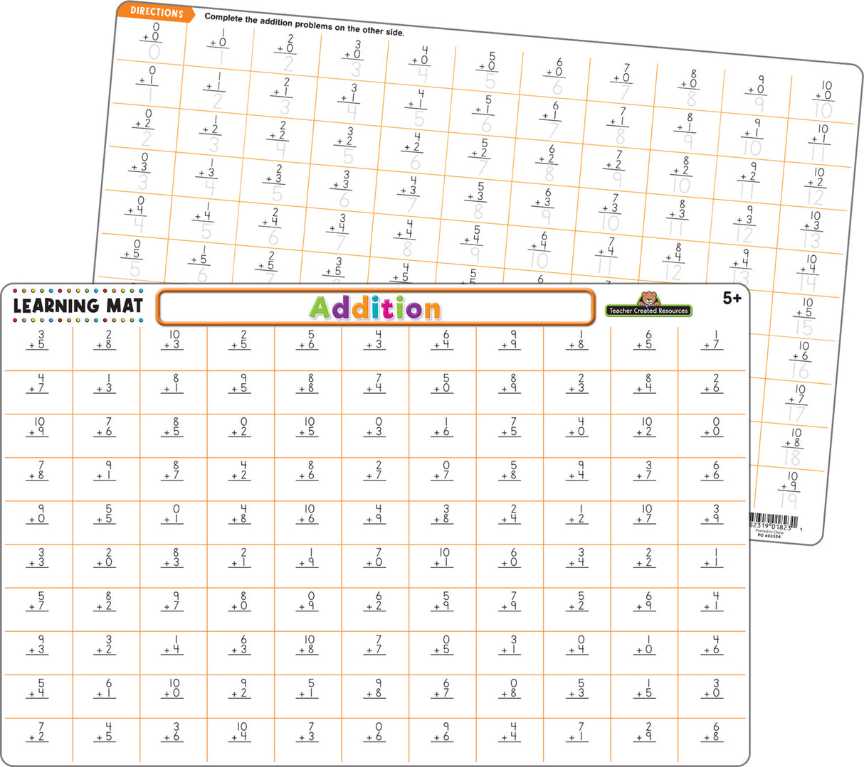 Addition Learning Mat