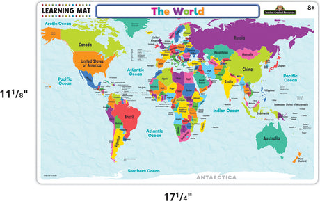 The World Map Learning Mat