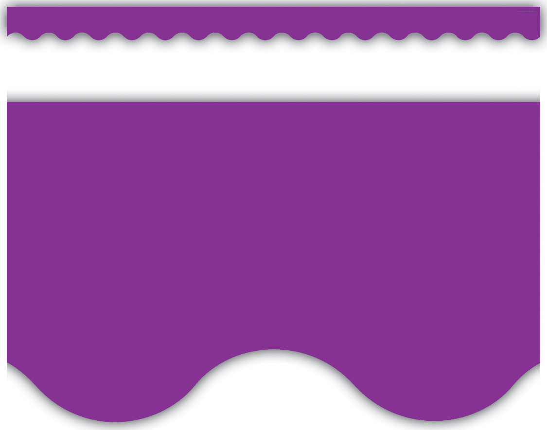 Purple Scalloped Border Trim