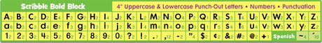 Scribble Bold Block 4" Letters Combo Pack