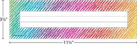 Colorful Scribble Name Plates