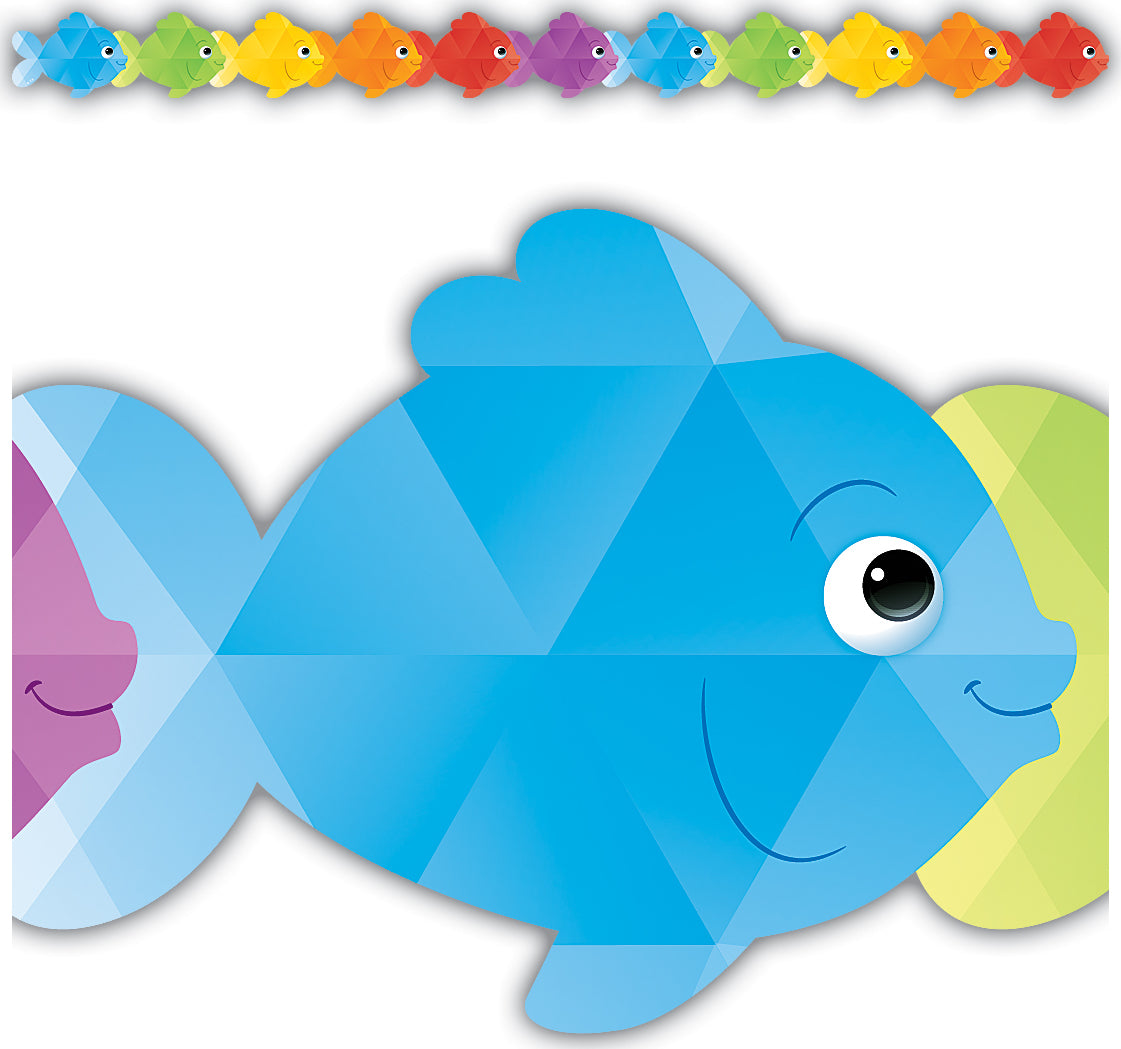 Colorful Fish Die-Cut Border Trim