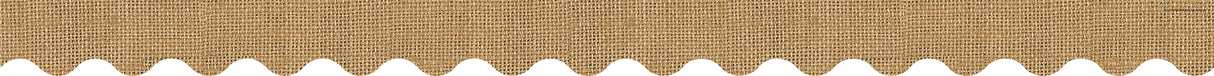 Burlap Scalloped Border Trim