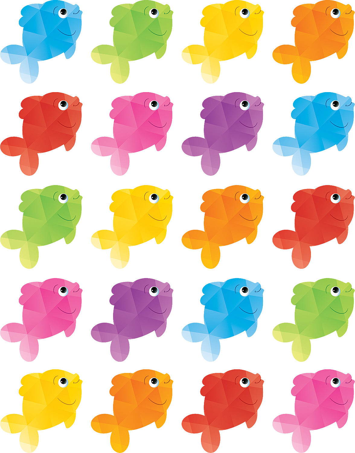 Colorful Fish Stickers