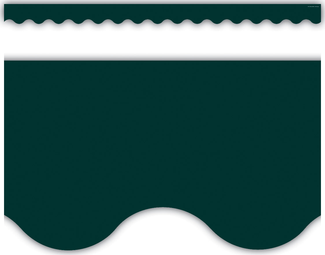 Hunter Green Scalloped Border Trim