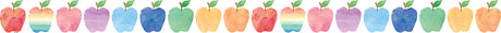 Watercolor Apples Die-Cut Border Trim