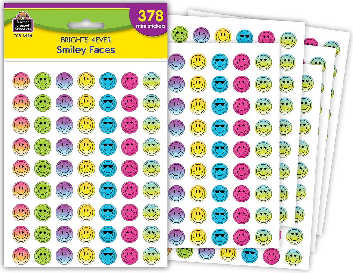 Brights 4Ever Smiley Faces Mini Stickers
