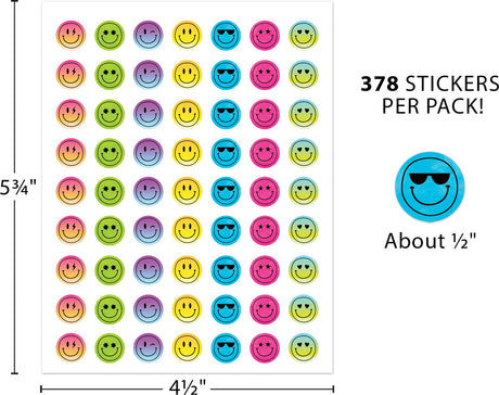 Brights 4Ever Smiley Faces Mini Stickers