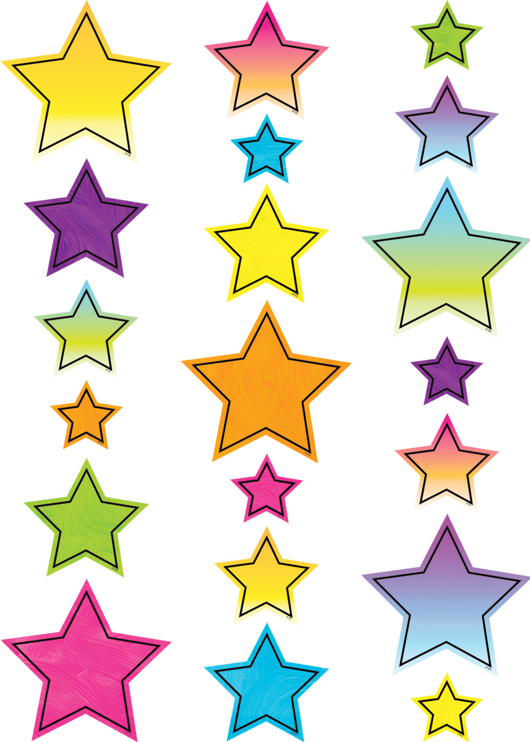 Brights 4Ever Stars Accents - Assorted Sizes