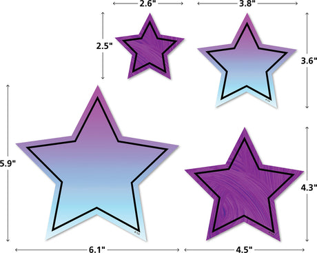Brights 4Ever Stars Accents - Assorted Sizes