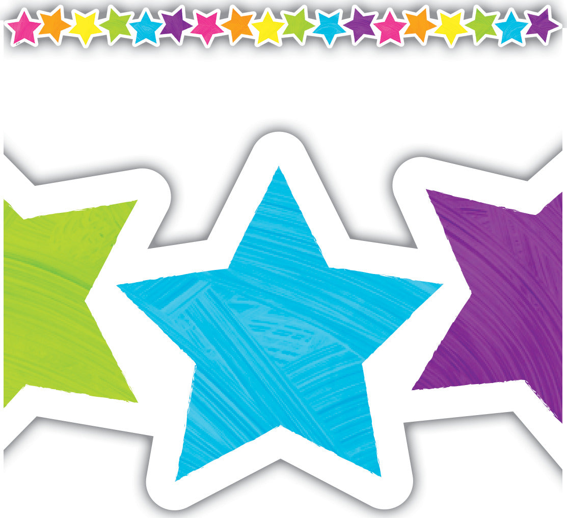 Brights 4Ever Stars Die-Cut Border Trim