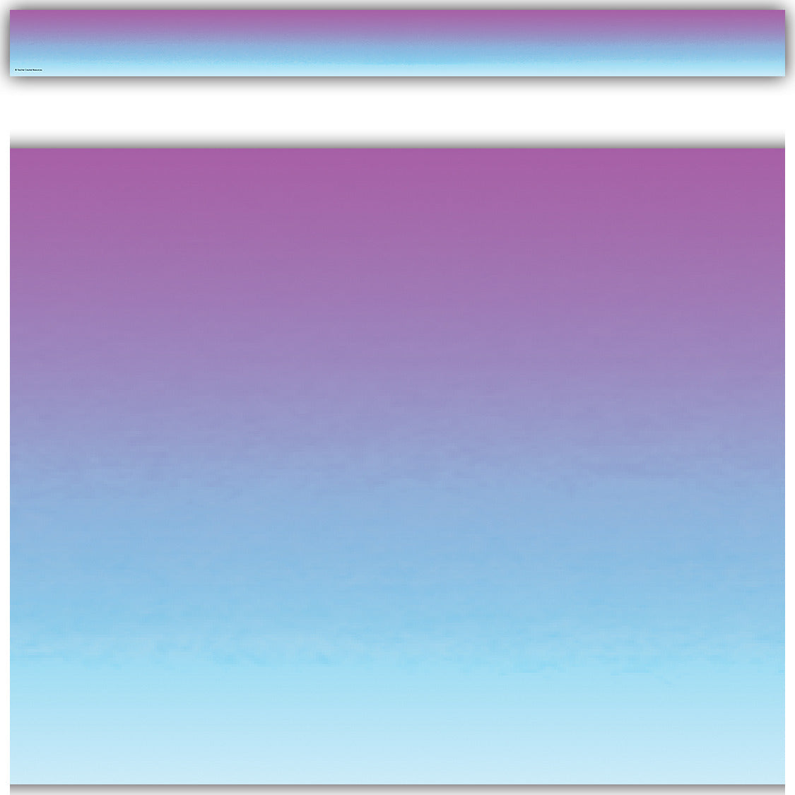 Purple and Blue Color Wash Straight Border Trim