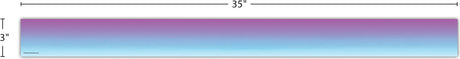 Purple and Blue Color Wash Straight Border Trim