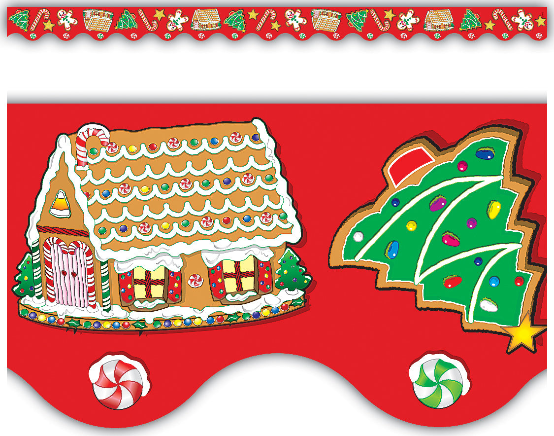 Christmas Scalloped Border Trim