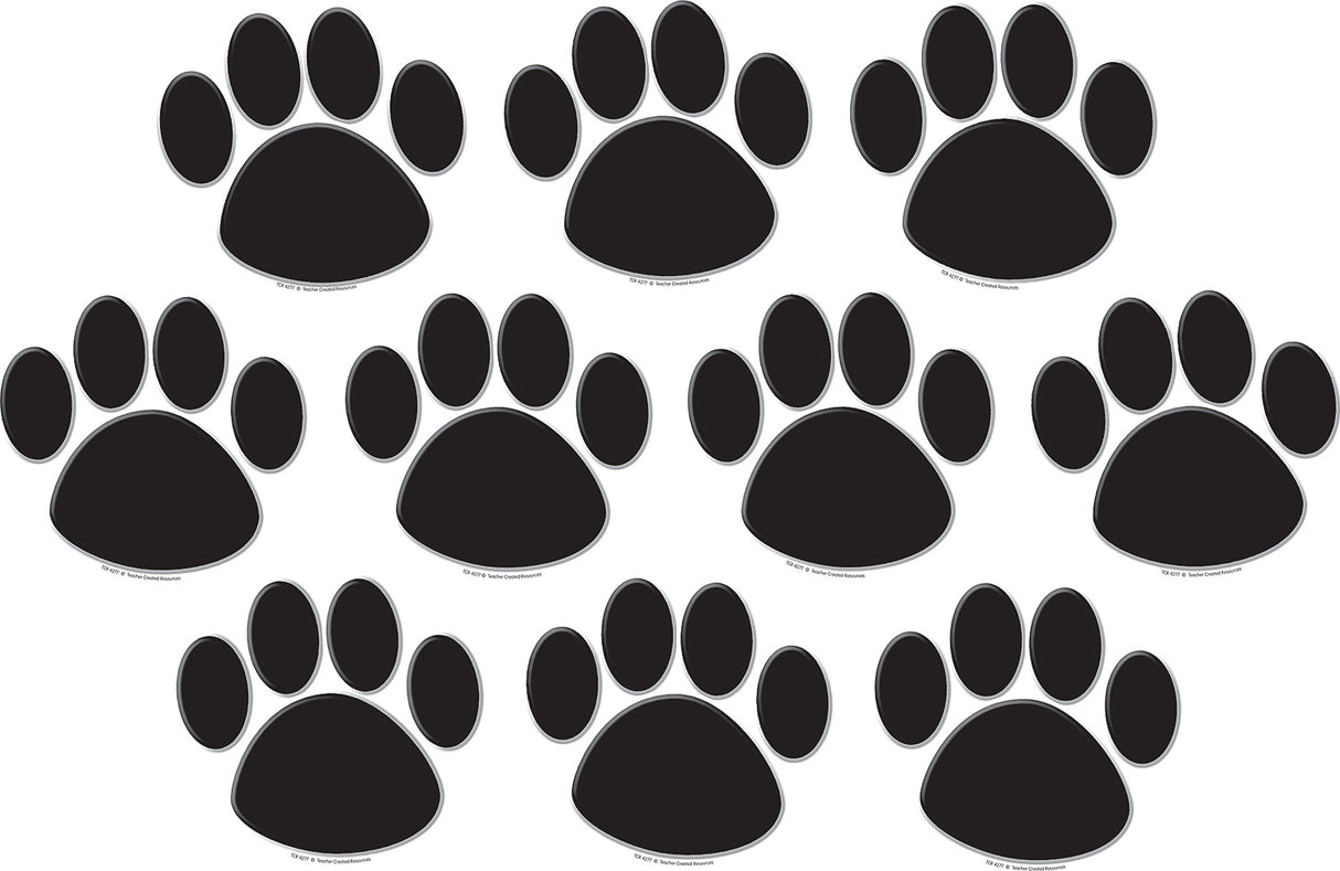 Black Paw Prints Accents