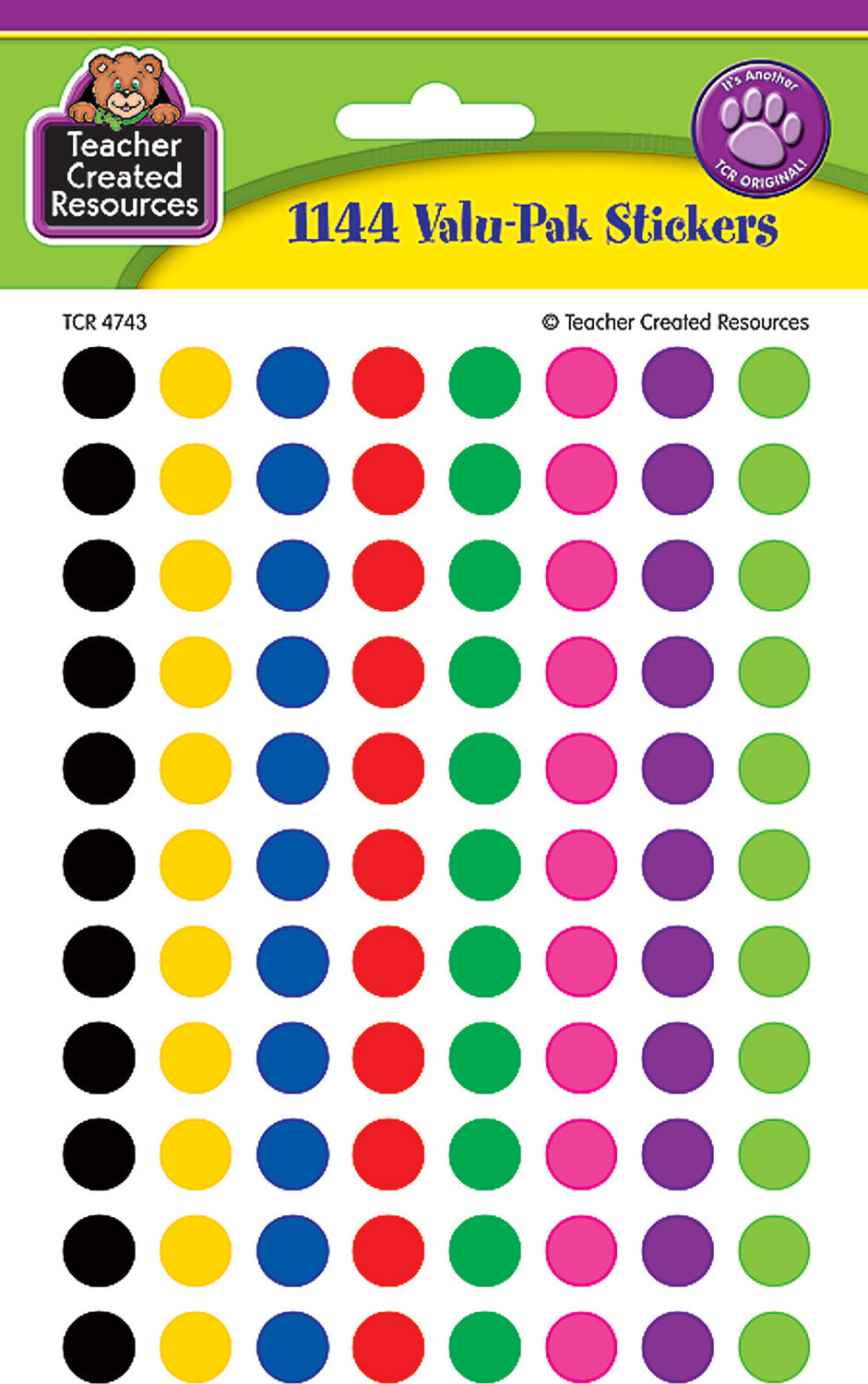 Colorful Circles Mini Stickers Valu-Pak