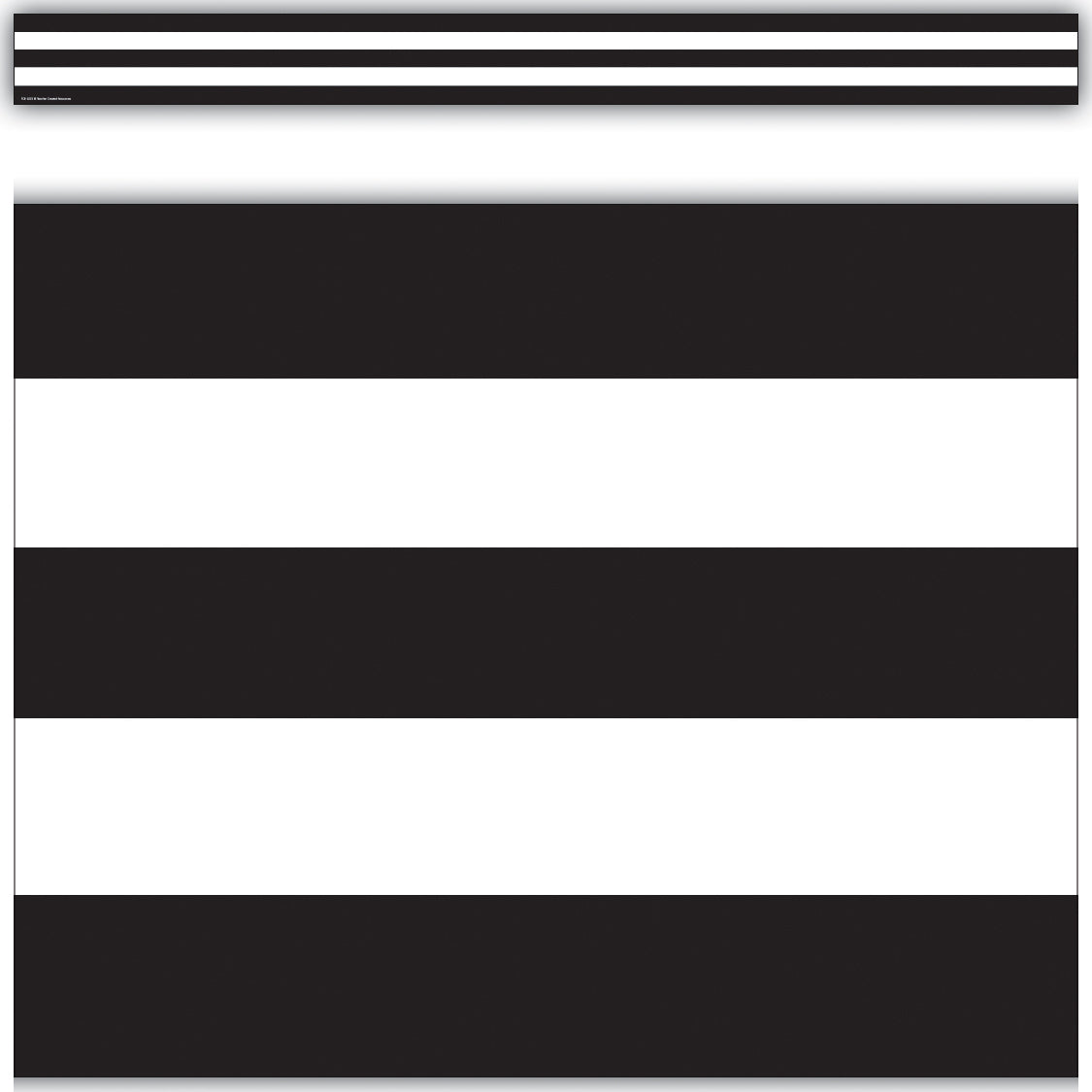 Black & White Stripes Straight Border Trim