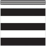 Black & White Stripes Straight Border Trim