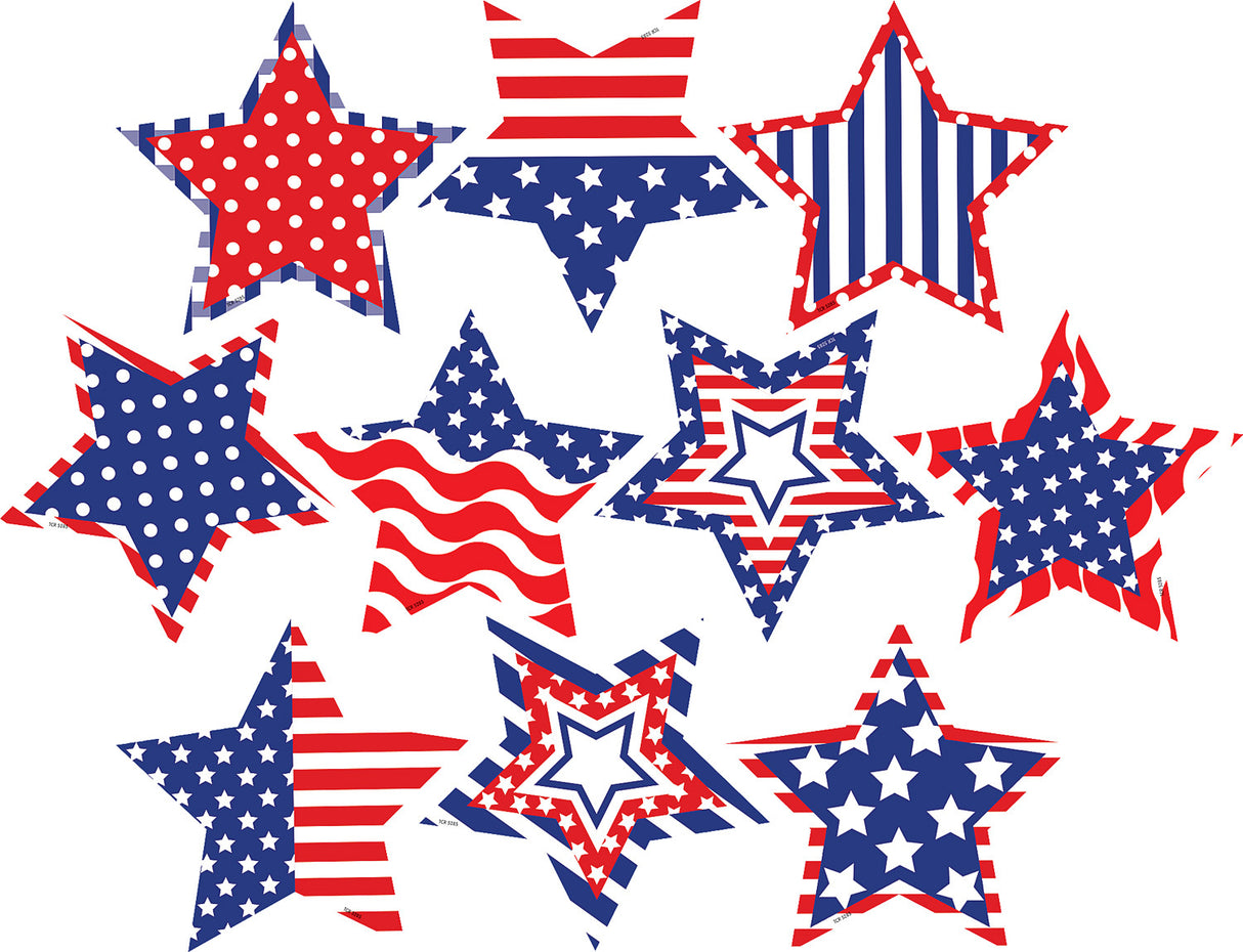 Patriotic Fancy Stars Accents