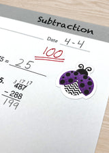 Colorful Ladybugs Stickers