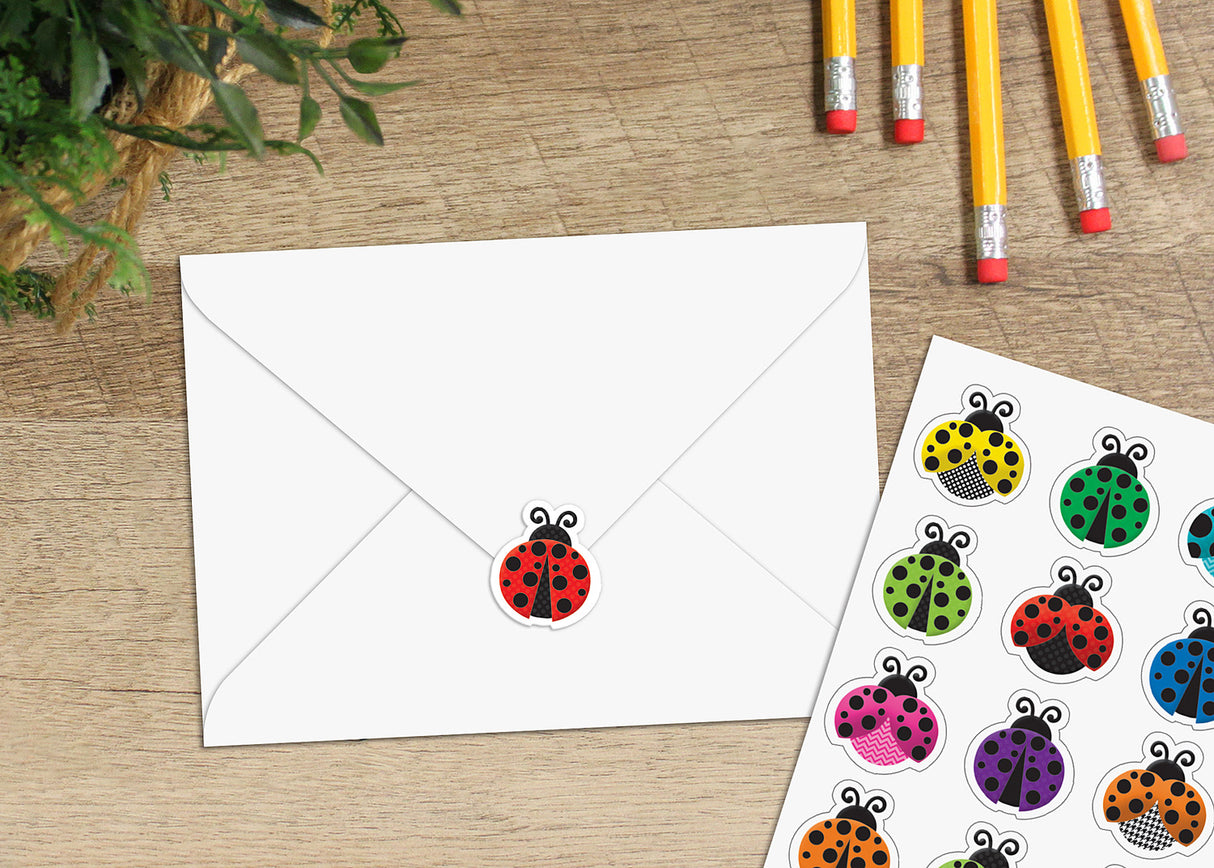 Colorful Ladybugs Stickers