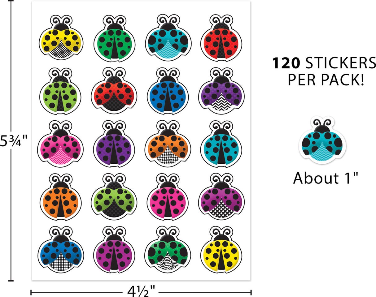 Colorful Ladybugs Stickers